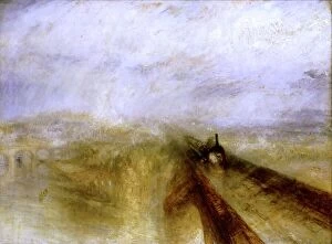 Brunel Metal Print Collection: Rain, Steam and Speed - 1844 Great Western Railway by Turner National Gallery Joseph