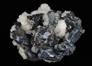 Twin Collection: Bournonite with Quartz, Herodsfoot Mine, Lanreath, Cornwall, England
