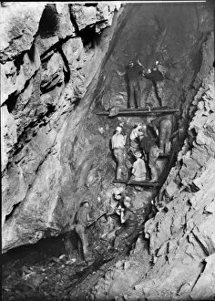 Miners Collection: Carn Brea Mine, Illogan, Cornwall. Around 1900