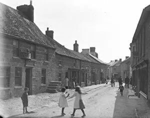 Children Poster Print Collection: Fore Street, St Just in Penwith, Cornwall. Around 1910