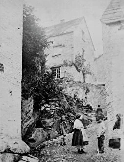 Century Collection: Houses on the hillside, Polperro, Cornwall. 1860-1870s