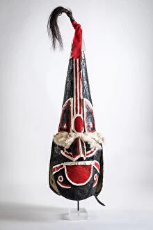Dance Collection: Obby Oss Mask, Padstow, Cornwall, England