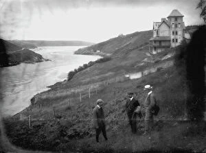Newquay Pillow Collection: River Gannel, Newquay, Cornwall. 24th June 1910
