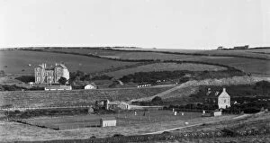 People Collection: Tennis courts, Perranporth, Cornwall. Early 1900s