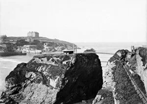 Newquay Photo Mug Collection: Towan Island, Newquay, Cornwall. Early 1900s