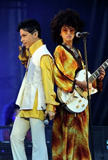 Music Photographic Print Collection: US singer and musician Prince (born Prince Rogers Nelson) and singer and guitarist