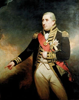 Paintings Collection: Admiral Sir John Thomas Duckworth (1748-1817), late 18th to early 19th century (oil painting)