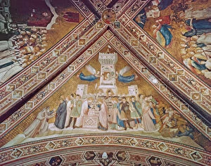 Giotto di Bondone Giotto di Bondone Poster Print Collection: Allegory of Chastity, c. 1330 (fresco)