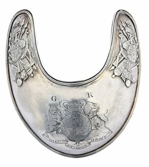 Redcoat Collection: American Revolution, Gorget of the 60th Regiment of Foot