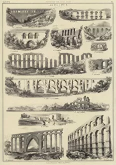 Spanish School Metal Print Collection: Aqueducts (litho)