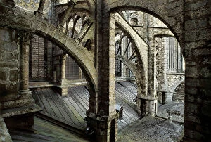 13 13th Xiii Xiiith Century Collection: Arcades of Notre Dame de Chartres cathedral, Eure-et-Loir, France, 1194-1290 (photo)
