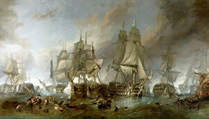Paintings Canvas Print Collection: The Battle of Trafalgar
