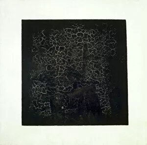 Related Images Jigsaw Puzzle Collection: Black Square (oil on canvas)