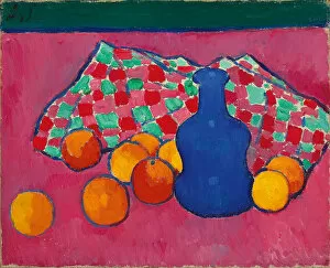 Bright Colour Collection: Blue Vase with Oranges, 1907 (oil on canvas)