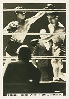 Related Images Collection: Boxing, Benny Lynch v Small Montana (b/w photo)