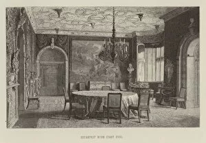 Liechtenstein Canvas Print Collection: Breakfast Room, East End (engraving)