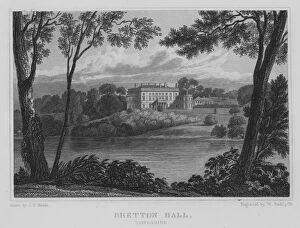 Wales Poster Print Collection: Bretton Hall, Yorkshire (engraving)