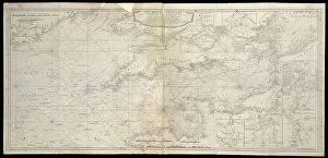 Related Images Collection: The British Channel with a part of the Atlantic Ocean and of the Coast of Ireland, 1788 (print)