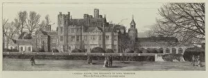Mansions Collection: Canford Manor, the Residence of Lord Wimborne (engraving)