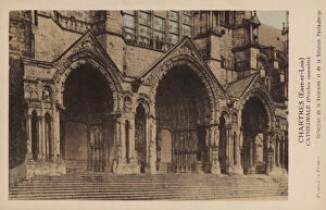 Cathedrale Collection: Chartres, Eure-Et-Loir, Cathedrale, Porche Ensemble (photo)