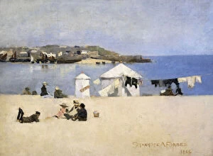 Incopyright Collection: Children on the Beach, St. Ives, 1886 (oil on canvas)