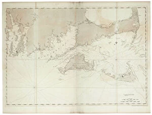 Yellow Scale Photographic Print Collection: Coast of New England from Narragansett to Cape Cod, 1779 (paper)