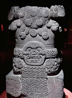 Aztec temples and carvings Canvas Print Collection: Coatlicue, Late Post Classic Period (1300-1521) (stone)