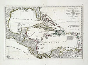 Greenwich Collection: A complete map of the West Indies containing the coasts of Florida, Louisiana