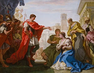 Ancient Rome Collection: The Continence of Scipio, c. 1706 (oil on canvas)