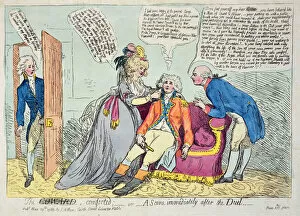 Albany Collection: The Coward Comforted, published by James Aitken, 1789 (coloured engraving)