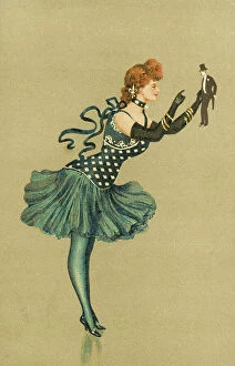 Children Collection: Dancer holding a small figure of a man (chromolitho)