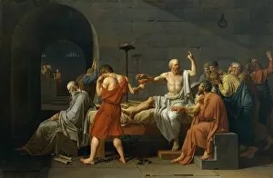 Related Images Fine Art Print Collection: The Death of Socrates, 1787 (oil on canvas)