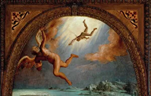 Cinquecento Collection: The Fall of Icarus, detail (Painting, 1570-1572)