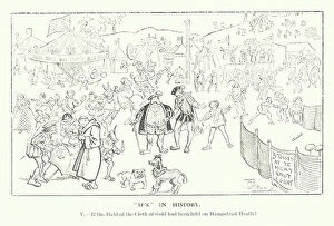Funfair Collection: If the Field of the Cloth of Gold had been held on Hampstead Heath (engraving)