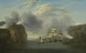 Forts Collection: Forcing the Hudson River Passage, 1835 (oil on canvas)