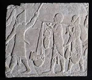 Bearer Collection: Fragment of a relief of the throne room of the Palace of Assurbanipal or Ashurbanipal