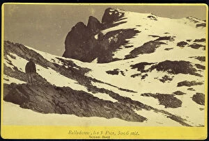 Alpes Premium Framed Print Collection: France, Rhone-Alpes, Isere (38): On the western slope of Belledonne, the 3 peaks, 1880