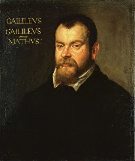Famous inventors and scientists Photographic Print Collection: Galileo Galilei (1564-1642), c.1602-07 (oil on canvas)
