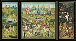 Hieronymus Bosch Framed Print Collection: The Garden of Earthly Delights, c. 1500 (oil on panel)