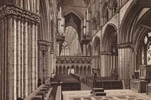 Glasgow Photographic Print Collection: Glasgow: The Cathedral, Choir (litho)