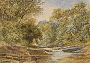 Wading Collection: In Glen Esk, 19th century (w / c)