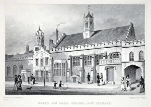 Pubs Canvas Print Collection: Grays Inn Hall, Chapel and Library, from London and it