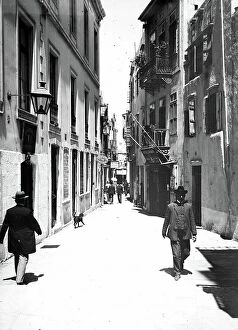 Cretoises Collection: Greece, La Chania, Crete: Greek street of the Cathedrale, a pastry shop