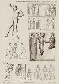 Zeus Collection: Greek Sculpture, Archaic and Pseudo-archaic Works, Myron (engraving)