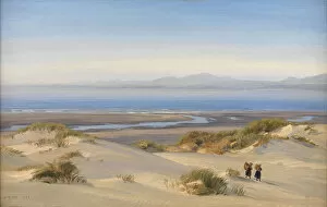 Oil paintings Collection: Harlech Beach, 1869 (oil on canvas)