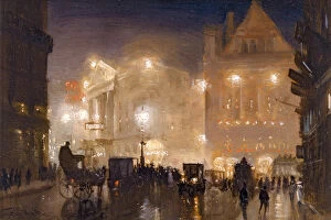Taxis Collection: The Haymarket, London, c. 1910 (oil on panel)