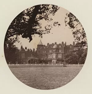 Liechtenstein Canvas Print Collection: Holland House, London: South View of House from Drive (b / w photo)