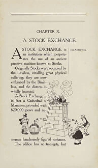 Wall Street Collection: Illustration for Foolish Finance by Gideon Wurdz, 1905 (litho)