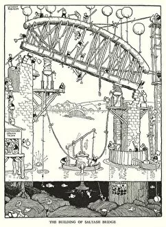 Heath Robinson Metal Print Collection: Illustration for Railway Ribaldry by W Heath Robinson (litho)