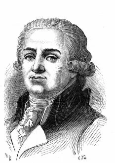 French Revolution portraits Metal Print Collection: Jacques De Cazales (1758-1805), French politician (Revolution). engraving 1864